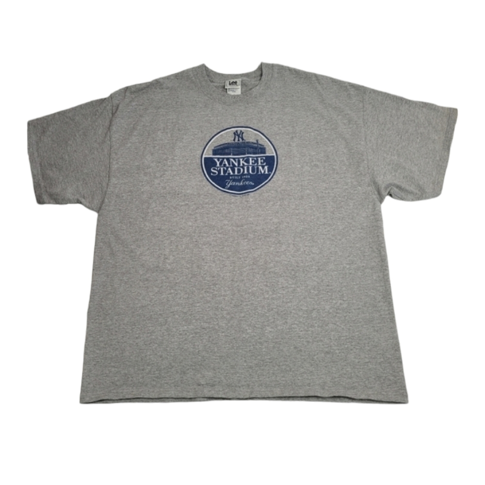 Lee Sport Yankee Stadium Built 1923 Yankees Gray Short Sleeve T Shirt 2XL